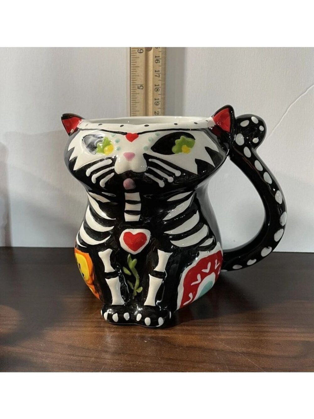Spectrum Designz Halloween Day Of The Dead Cat Mug - Picture 2 of 6